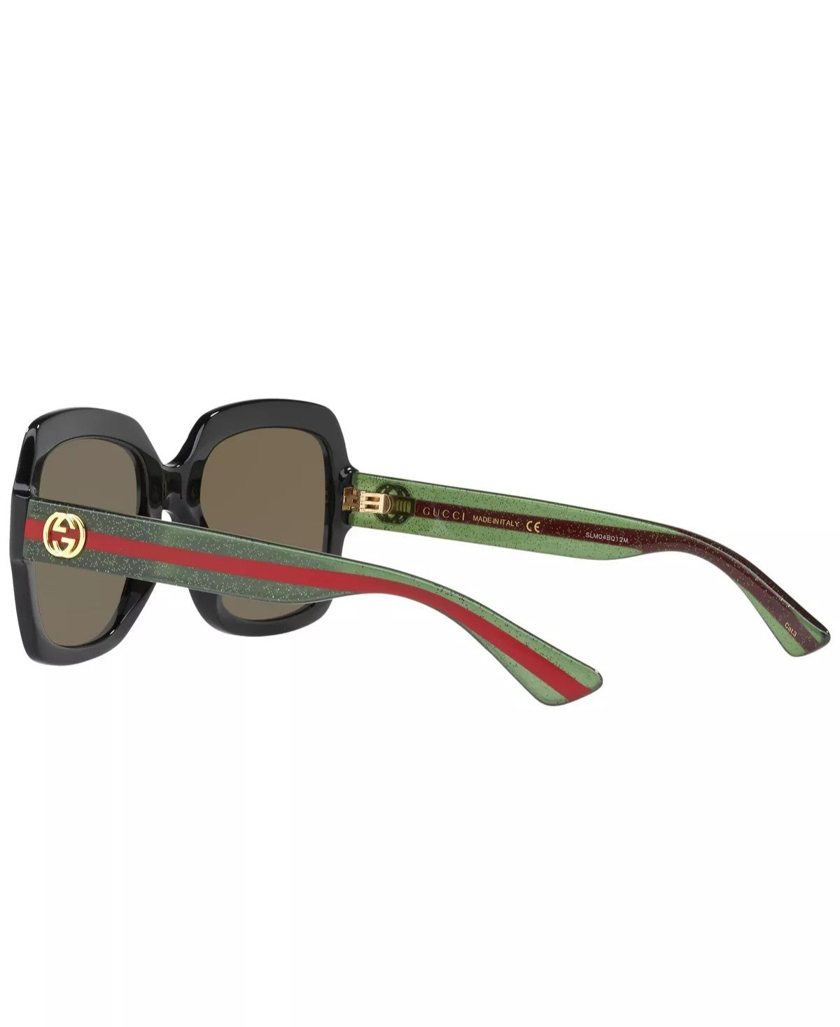 Gucci Square Frame Sunglasses 54MM - Black/ Green