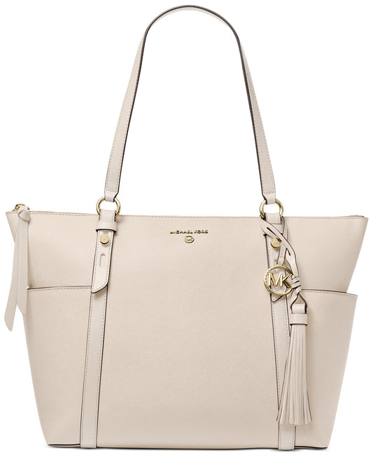 Michael Kors Nomad Large Leather Top Zip Tote