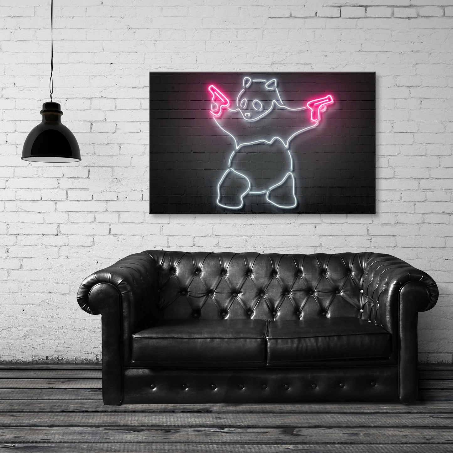 Panda Fine Art Stretched Canvas