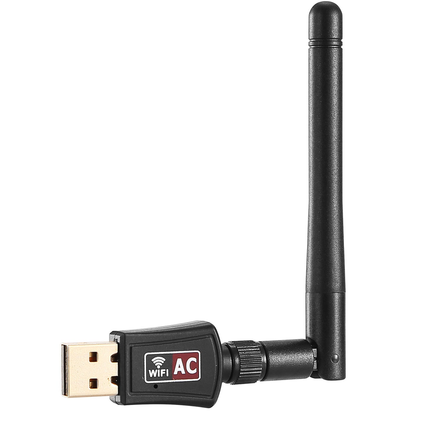 title:Fresh Fab Finds USB WiFi Adapter AC600Mbps 5G/2.4G Dual Band 802.11ac Wireless Network Adapter w/ 2dBi External Antennas For PC Desktop Laptop;color:Black