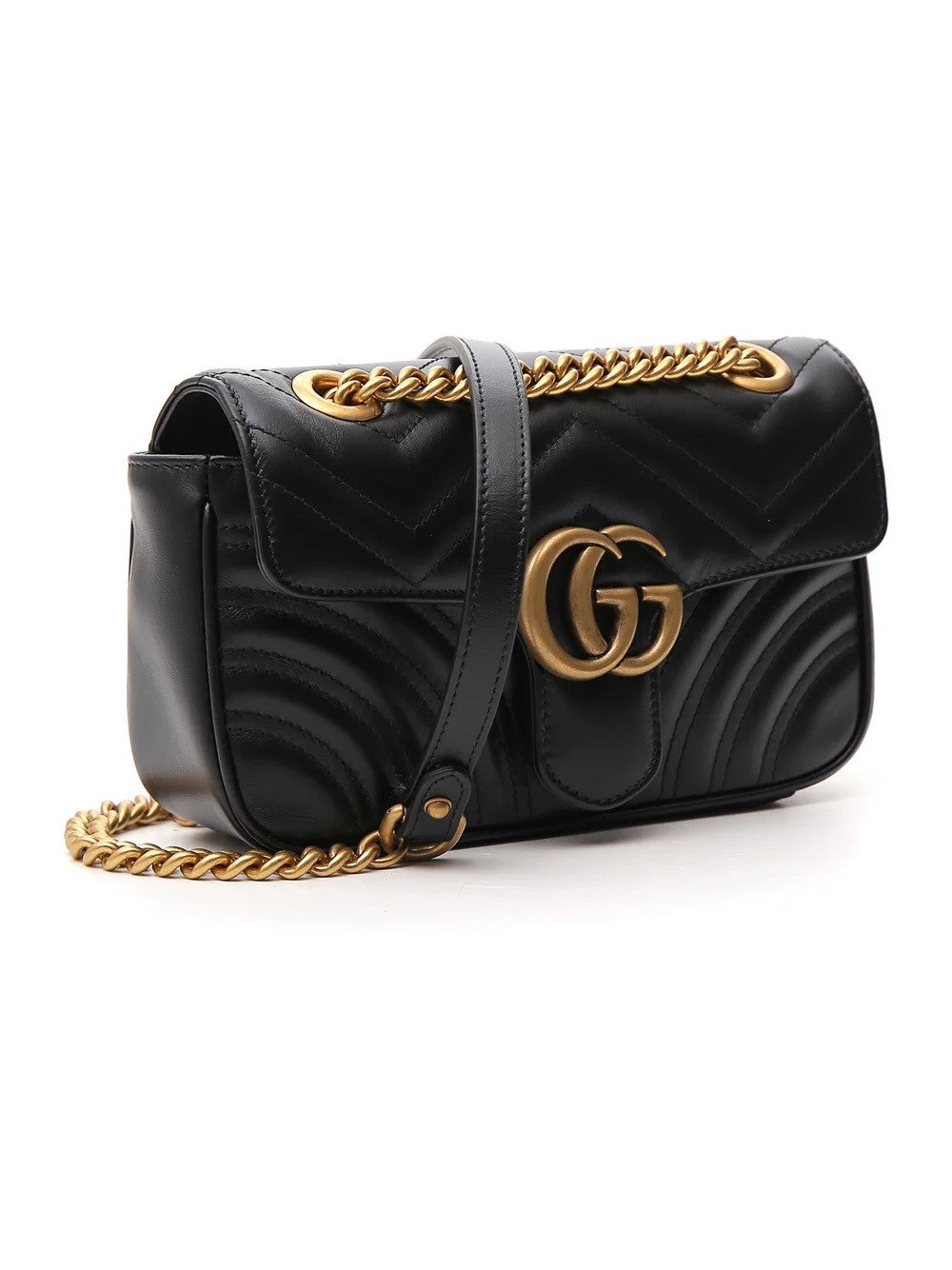 Gucci GG Marmont Mini Bag in Matelasse' Leather - Black