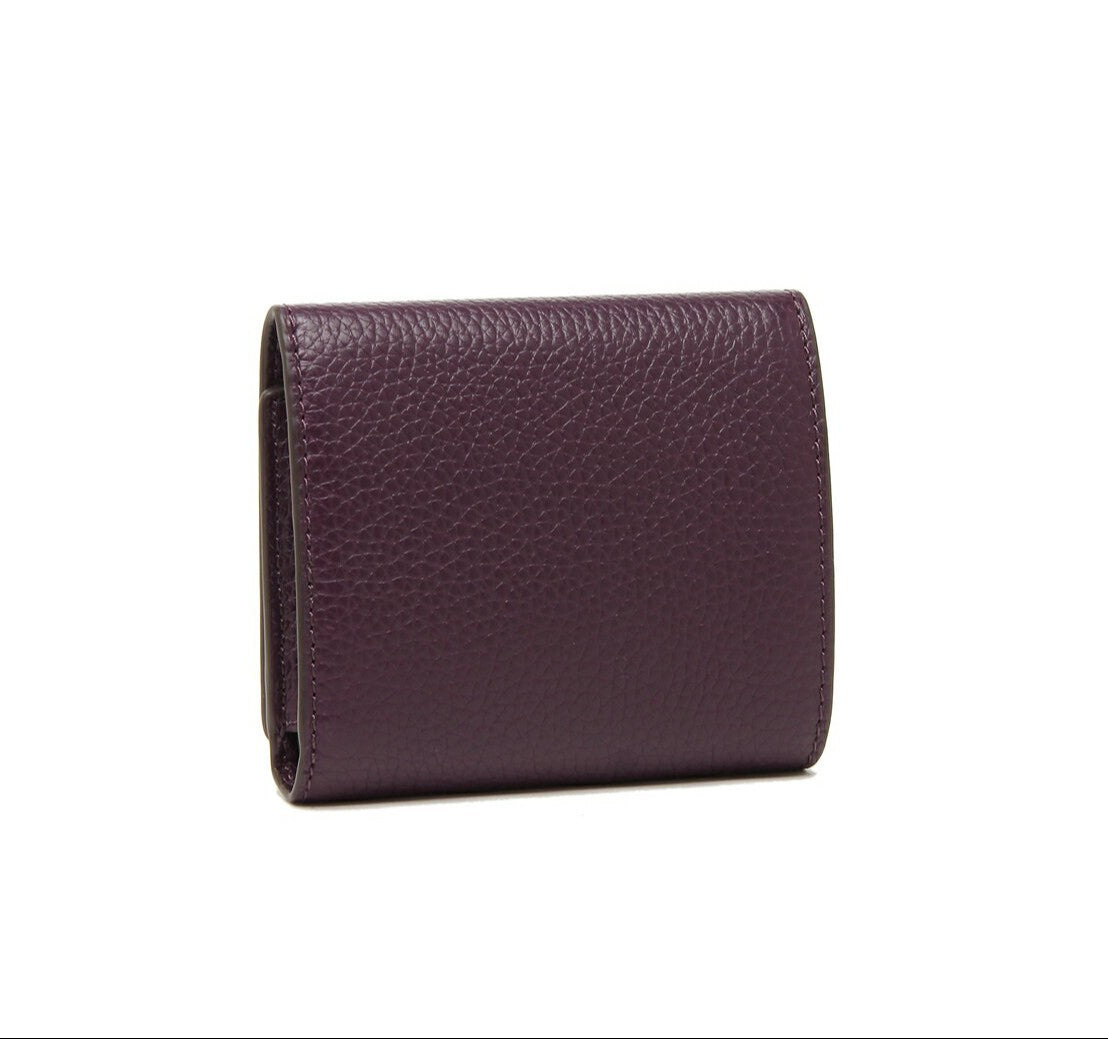 Tory Burch New Plum Blake Trifold Wallet