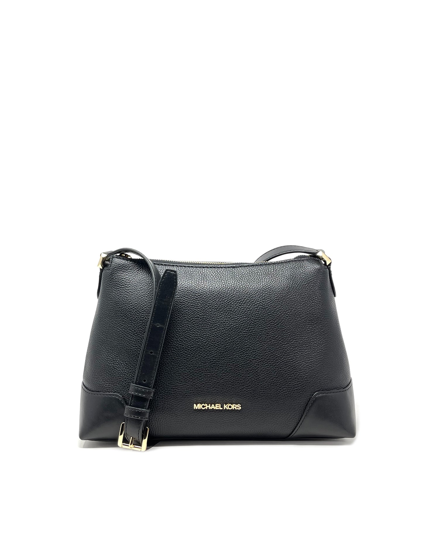 title:Michael Kors Women's Black Crosby Medium Messenger;color:Black