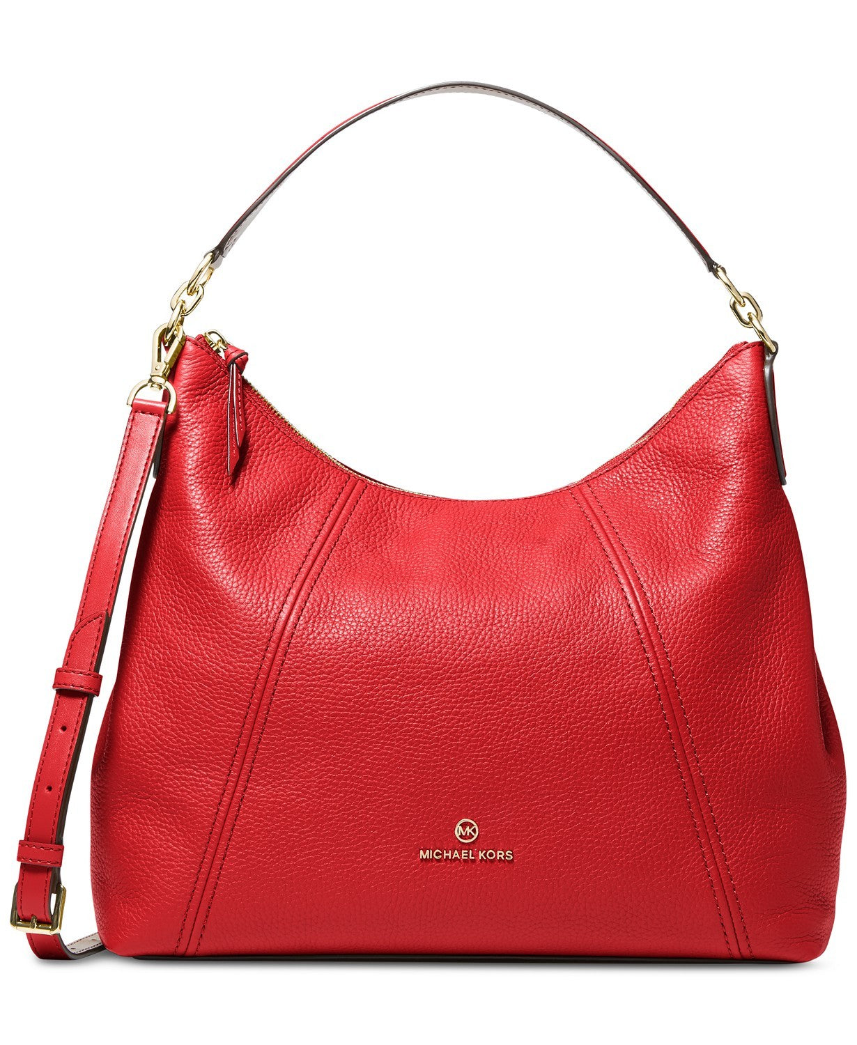 title:Michael Kors Women's Crimson Sienna Large Convertible Shoulder;color:Crimson