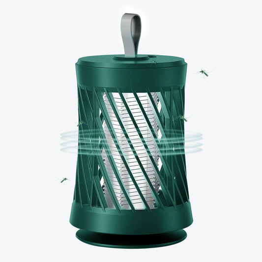 title:Rechargeable Mosquito Killer Lamp Bug Zapper with Night Light Strap Mosquito Catcher with Max 10594 Cubic Feet Range UV Light for Indoor Outdoor;color:Green