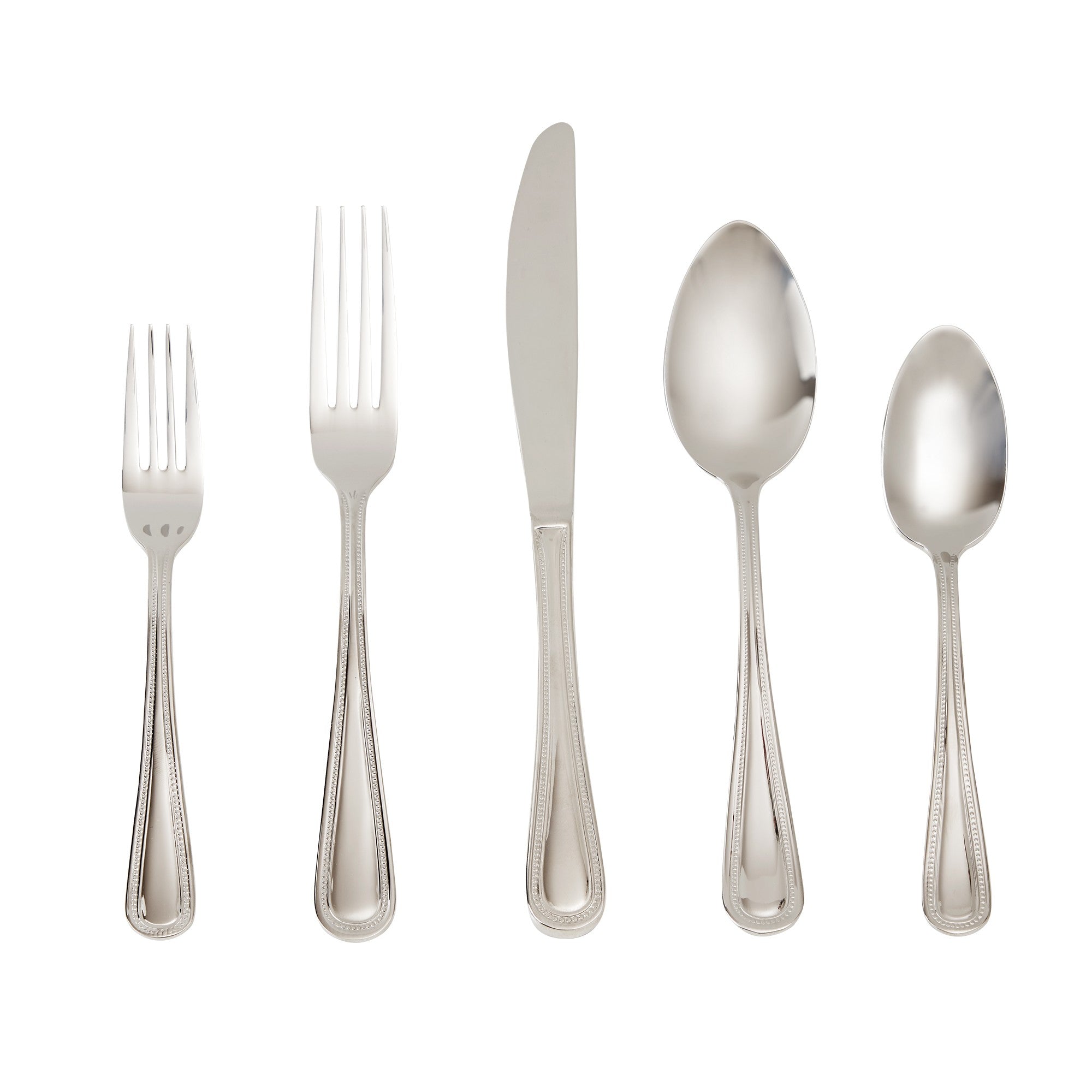 title:Safdie & Co. Flatware Stainless Steel 20PC Set Brighton;color:Silver