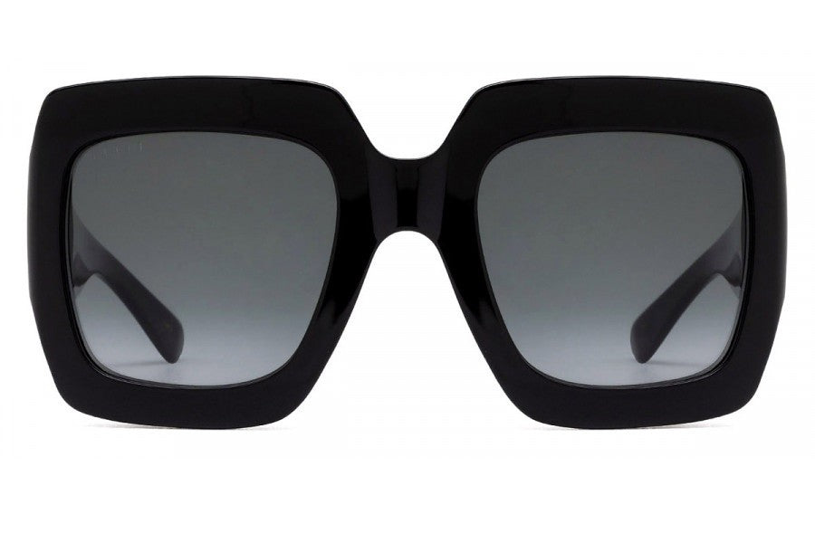 Gucci Oversized Square Frame Sunglasses 54MM - Black/Grey Gradient