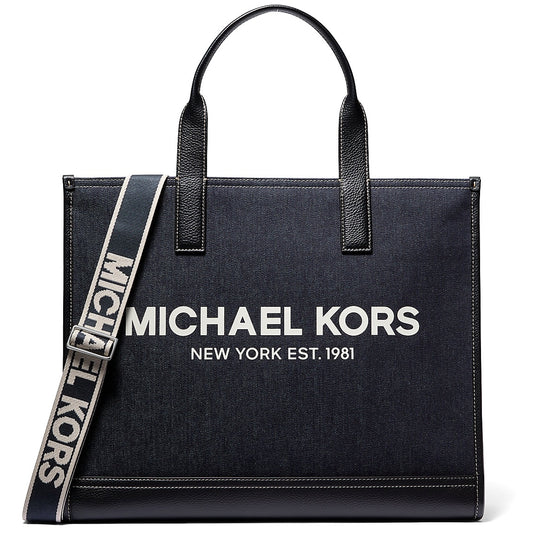 title:Michael Kors Men's Cooper Denim Tote Bag;color:Dark Denim