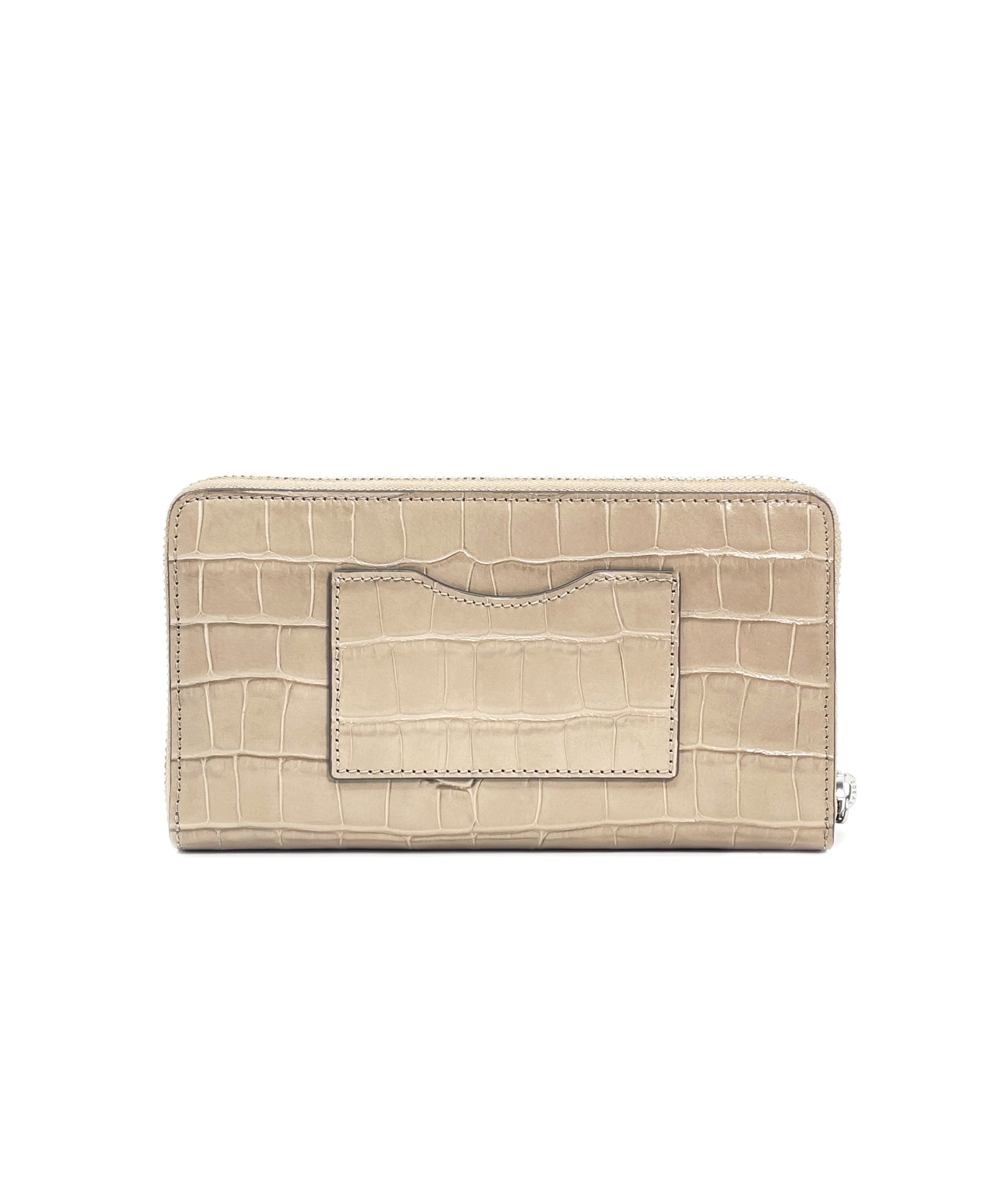 Tory Burch Elk Britten Croc Zip Continental Wallet