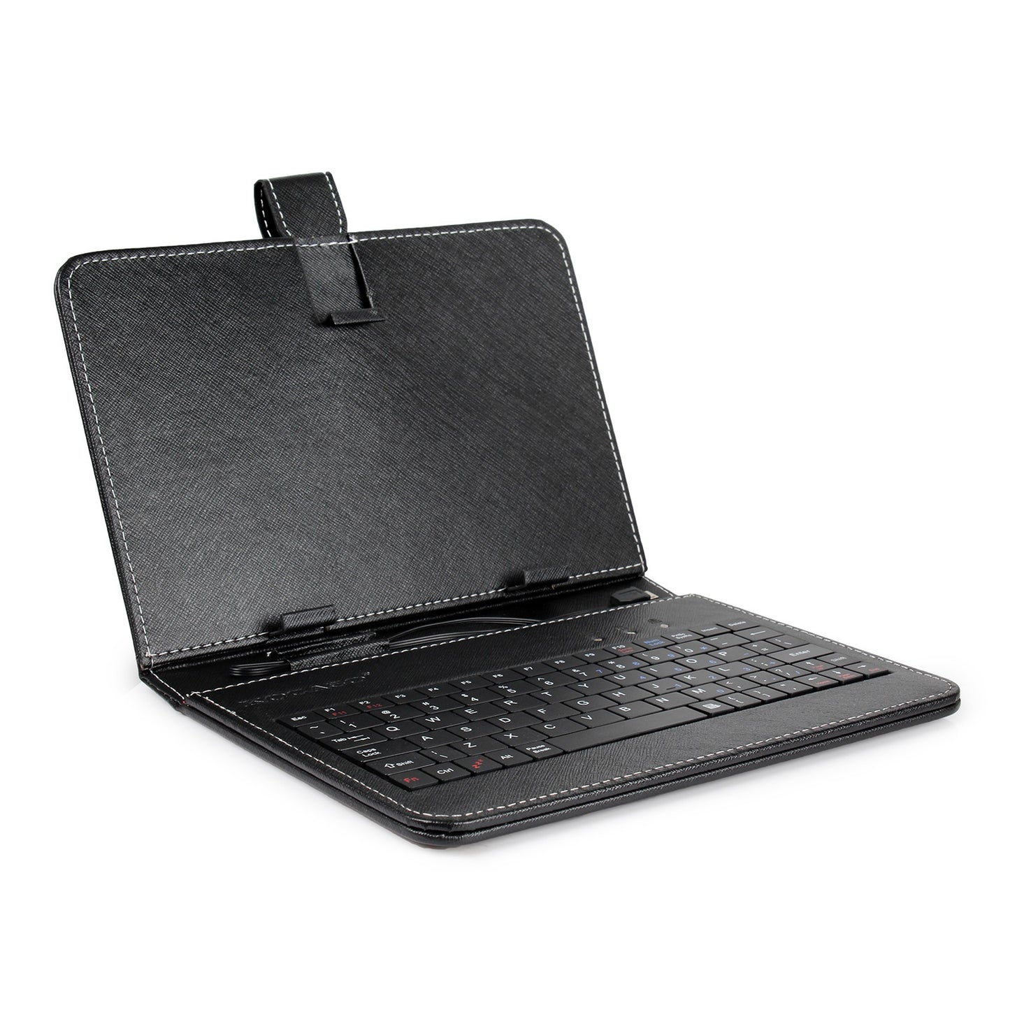 title:Fresh Fab Finds 7.9in Protective Keyboard Case w/ Keyboard PU Leather Back Stand Tablet Cover via USB 2.0 Cable;color:Black