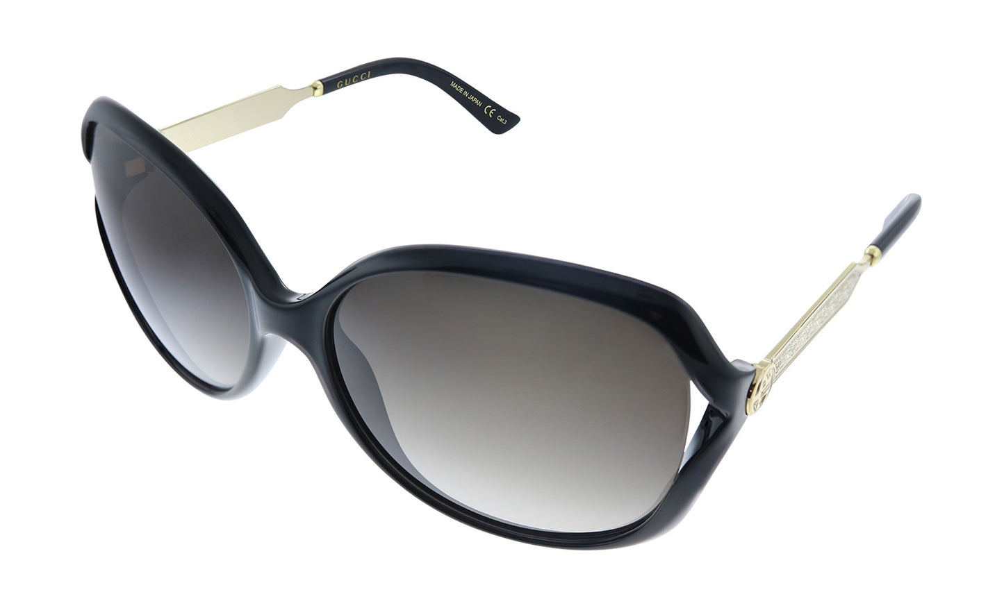 Gucci Womens Black Sunglasses GG_0076S_002