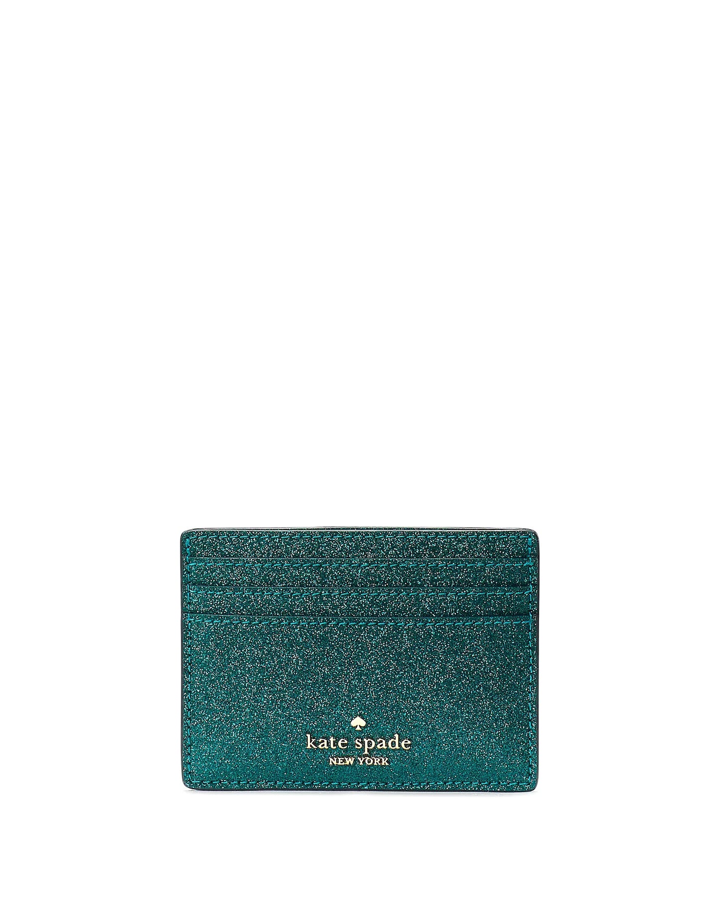 Kate Spade Glimmer Glitter Small Slim Card Holder