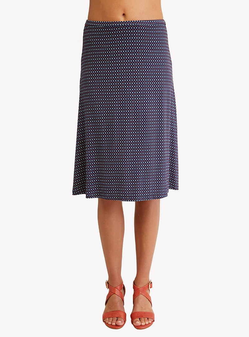 LOULOU DAMOUR Women's Siena Semi Fitted Skirt With Side Godets
