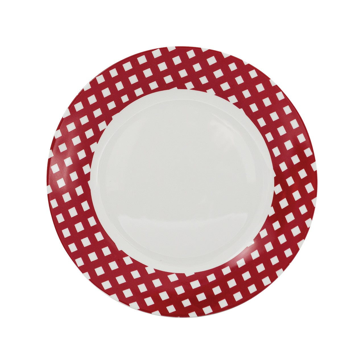 Safdie & Co. Dinnerset 12PC Rimmed Porcelain Rouge