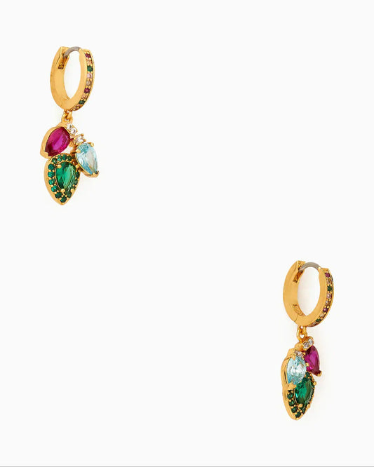 Kate Spade Light Up The Room Holiday Hoop Earrings