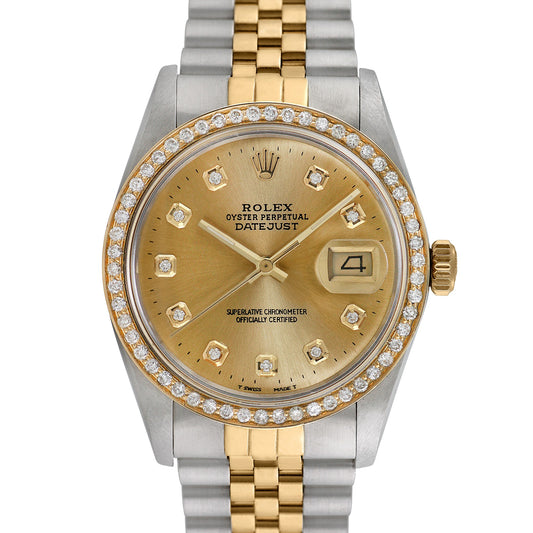 Pre-owned Rolex Men's Two-tone  Datejust #72