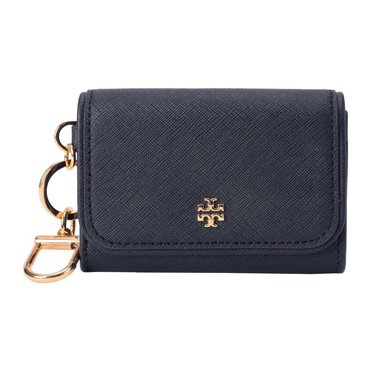 title:Tory Burch Women's Emerson Flap Card Case;color:Tory Navy