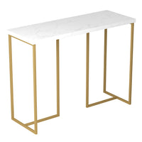 title:Safdie & Co. Console Table 39L Marble Gold Metal;color:Marble