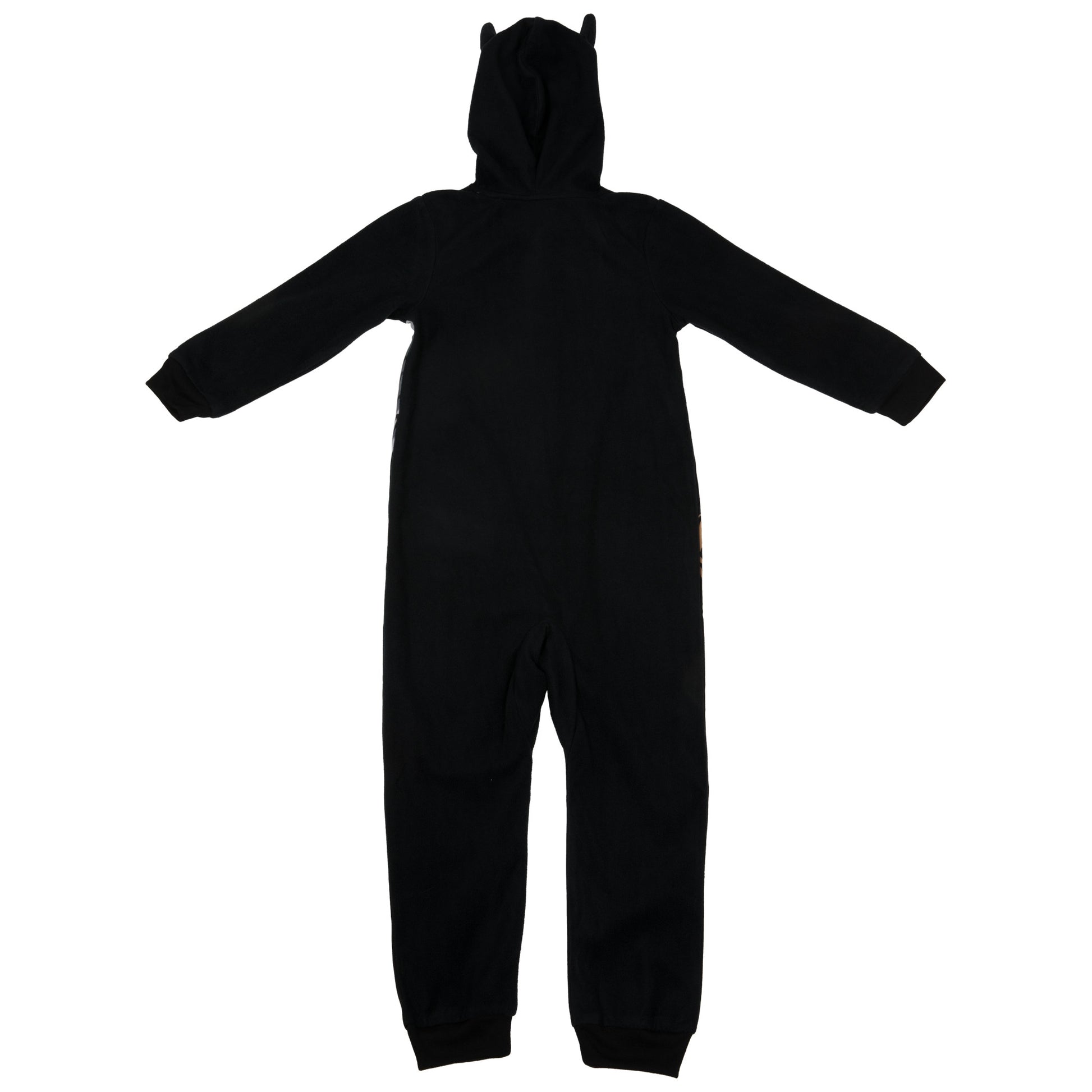 title:DC Comics Batman Character Cosplay Hooded Union Suit Pajamas;color:Black