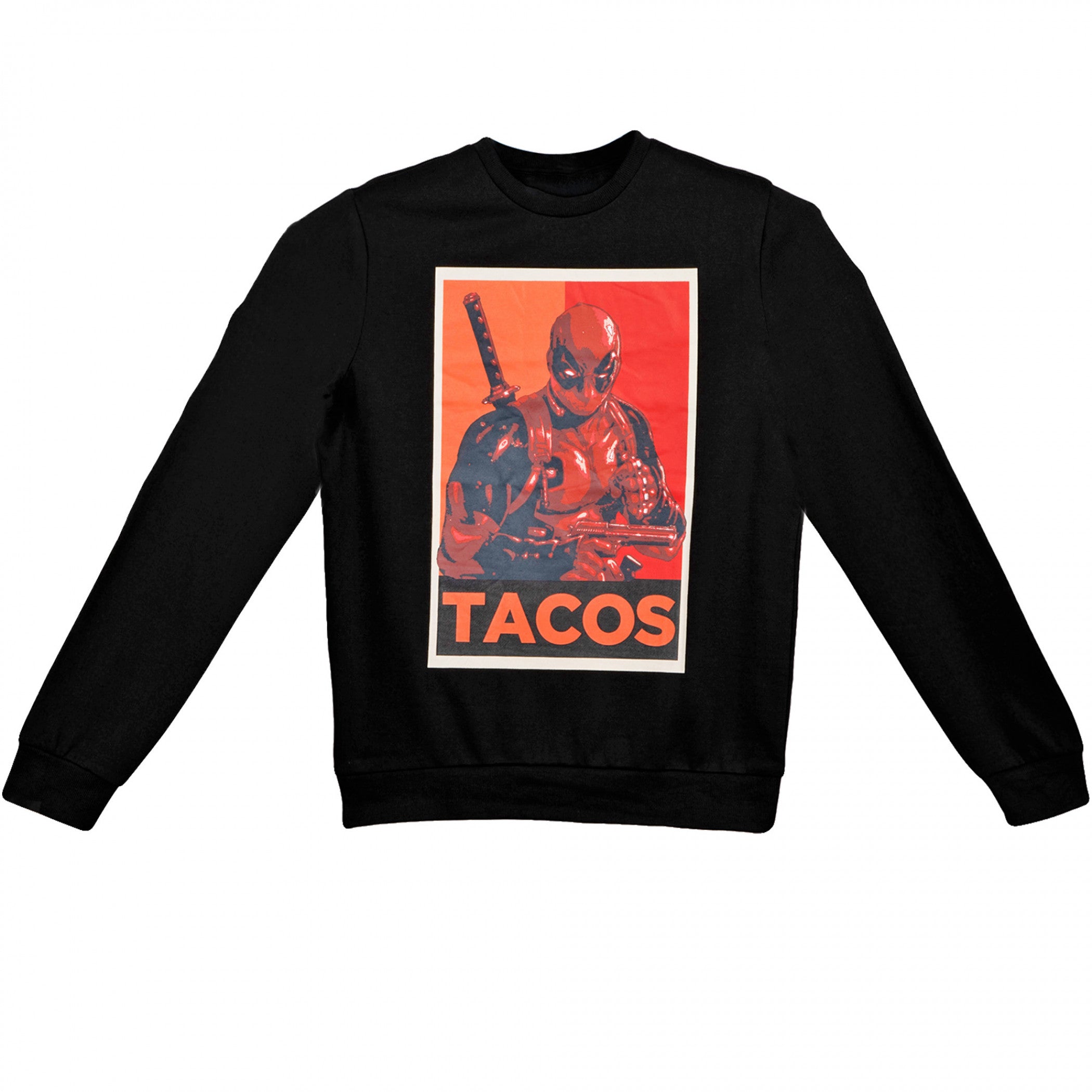 title:Deadpool Taco Campaign Sweatshirt;color:Black