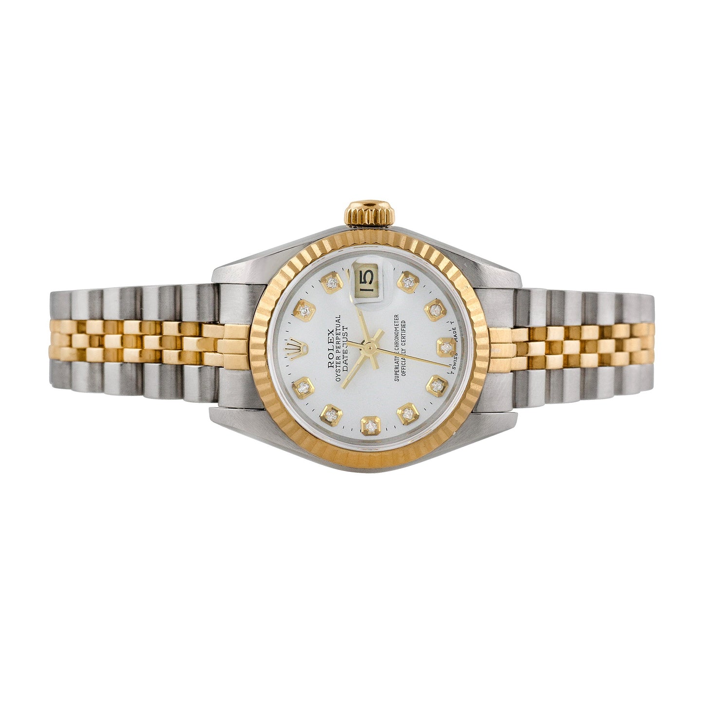 Pre-owned Rolex Ladies Two-tone Datejust, item #3