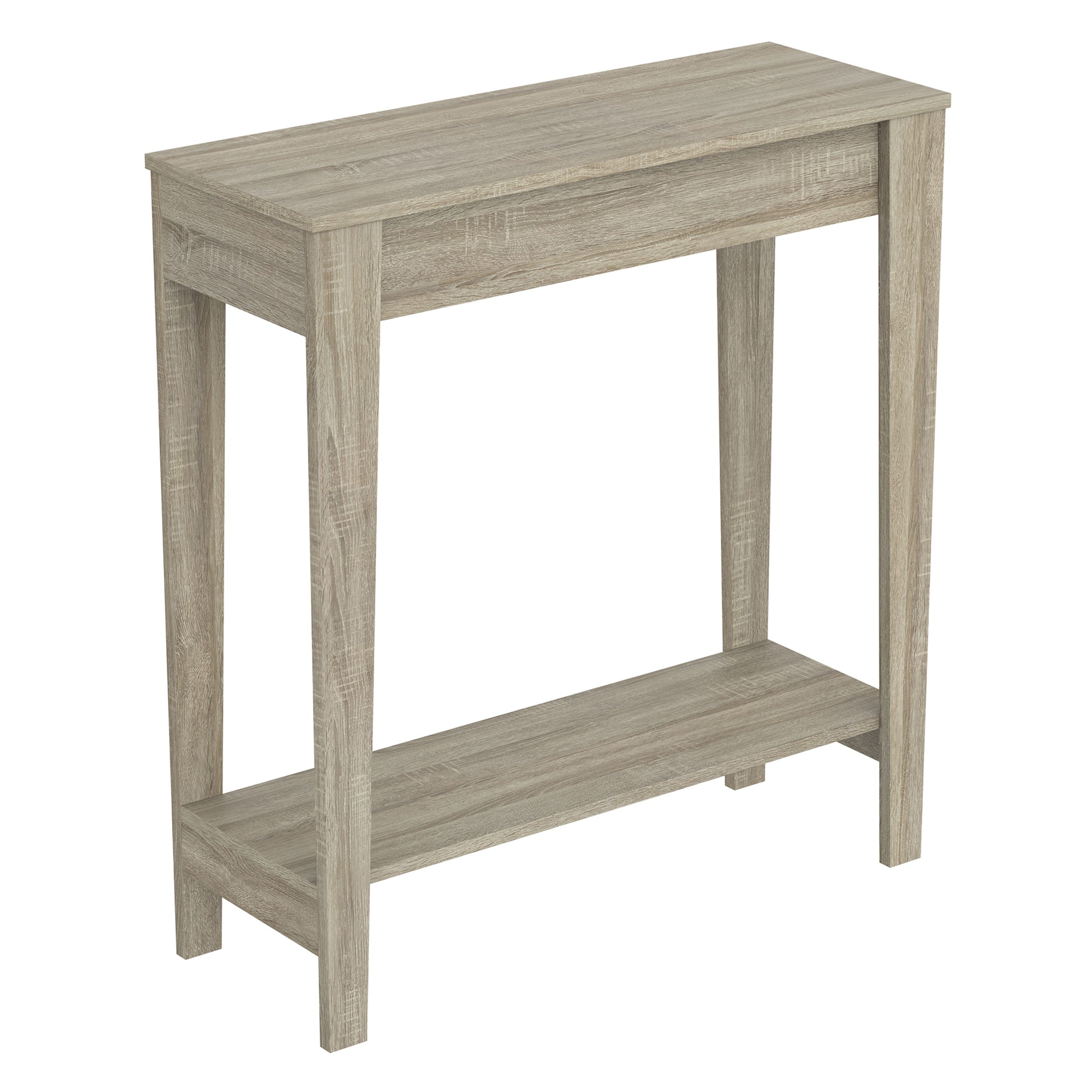 title:Safdie & Co. Console Table 31L Dark Taupe 1 Shelf;color:Taupe