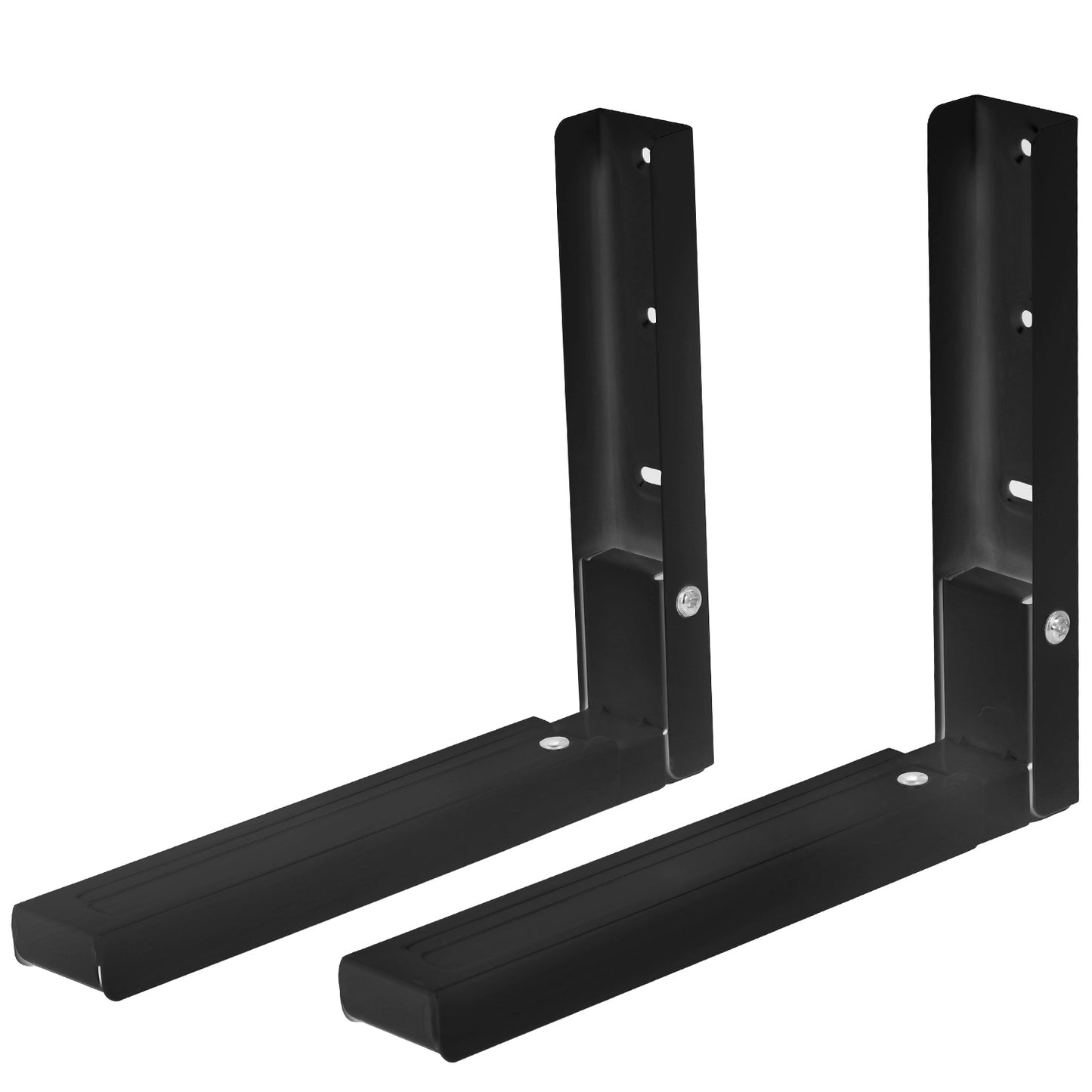 title:2 Pcs Microwave Brackets Adjustable Wall Mount Shelf Heavy Duty Carbon Steel Wall Microwave Cradle- Electronics;color:Black