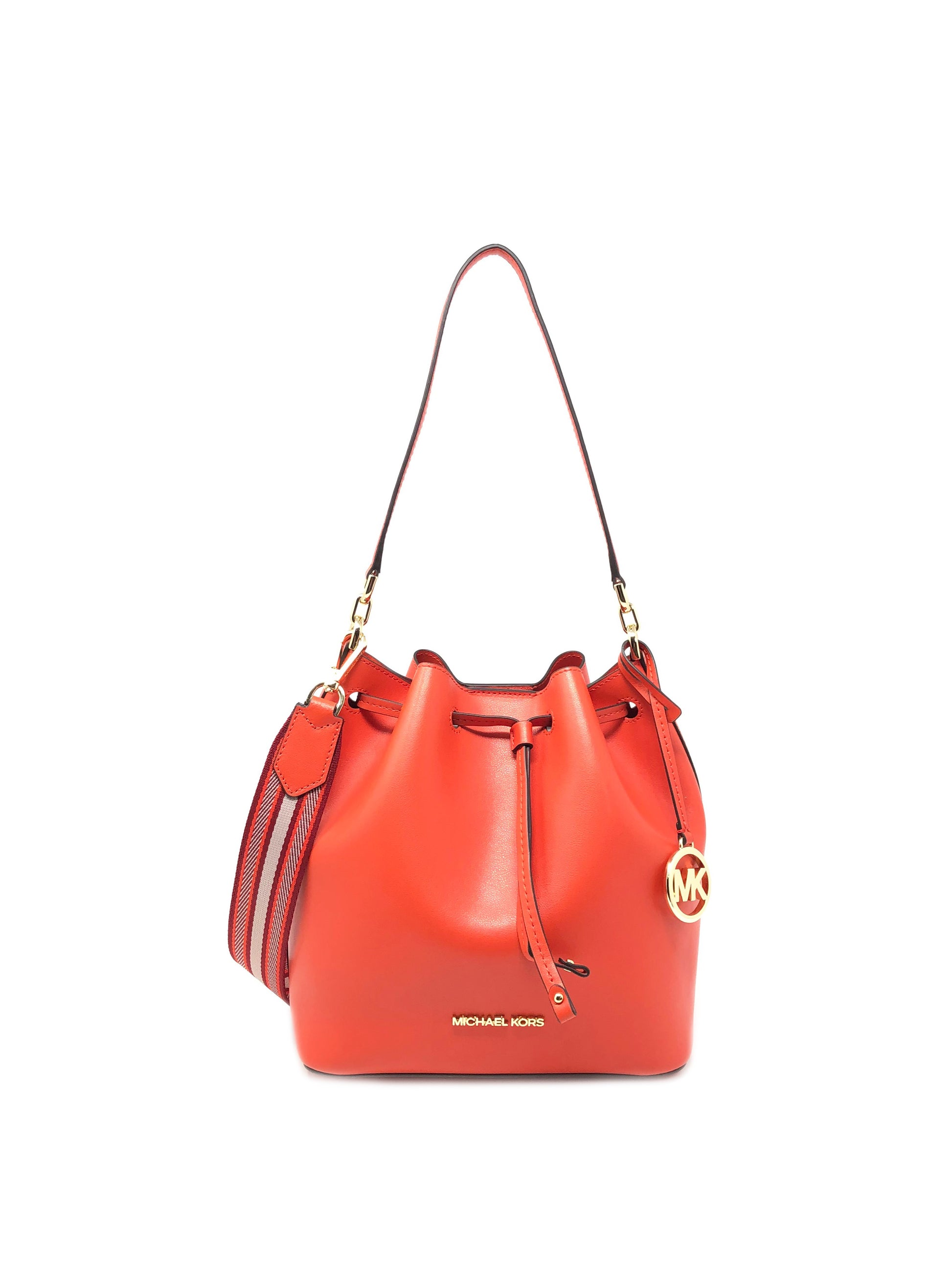 title:Michael Kors Women's Mandarin Eden Medium Bucket Bag;color:Mandarin