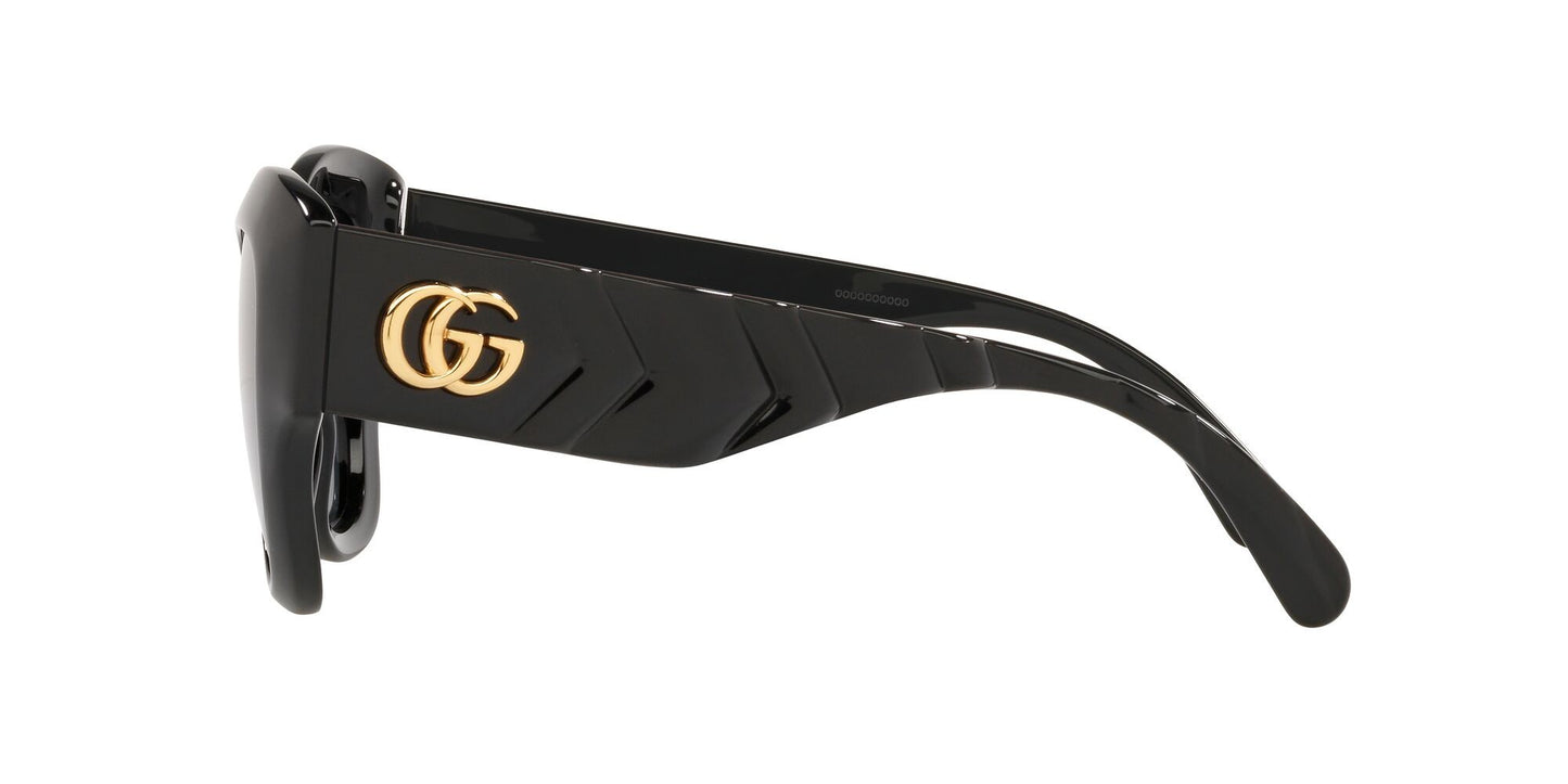 Gucci Cat-Eye Sunglasses Black/Grey 53mm