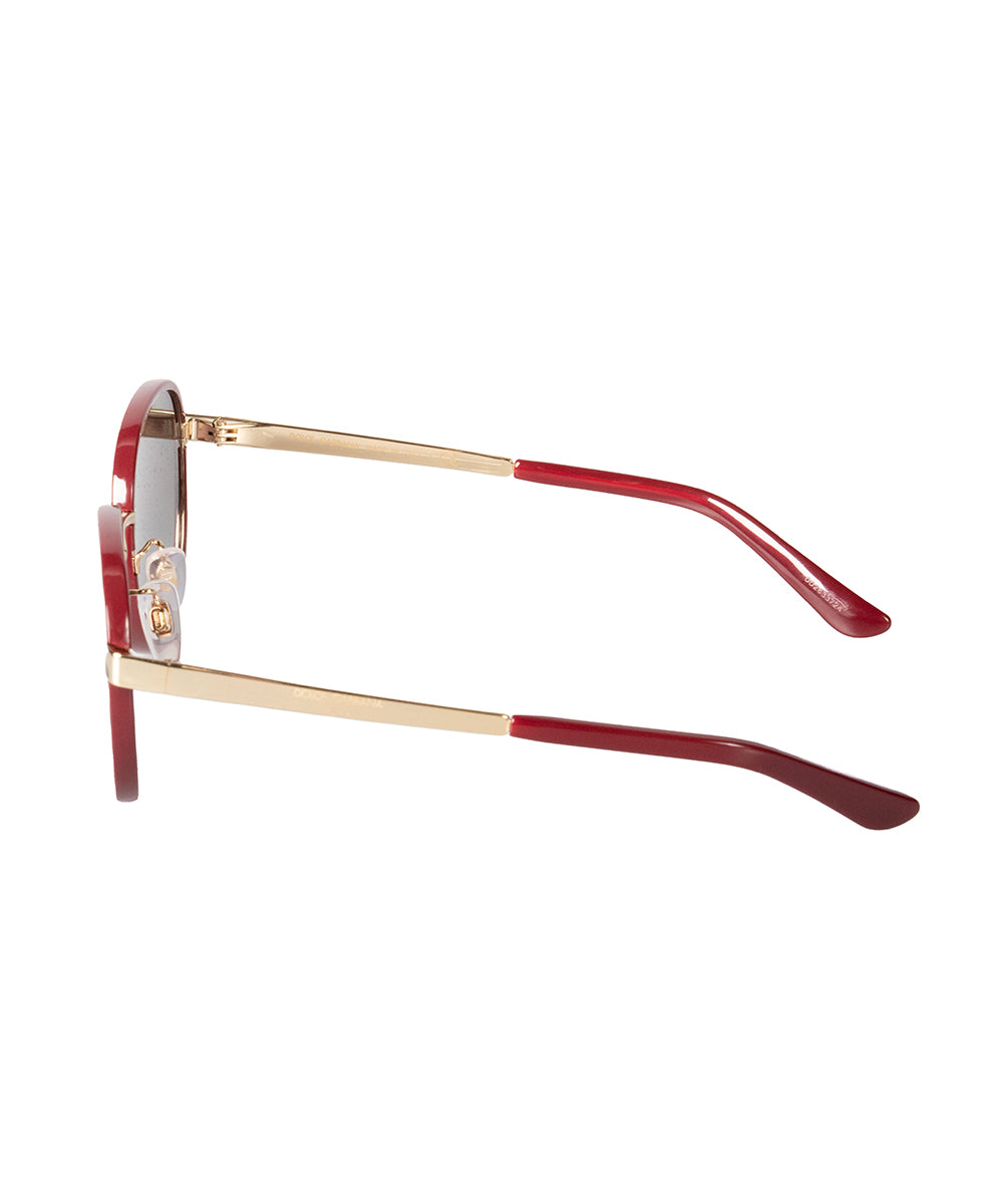 title:Dolce and Gabbana DG2227J 1318/8G 52 Round Sunglasses;color:Gold