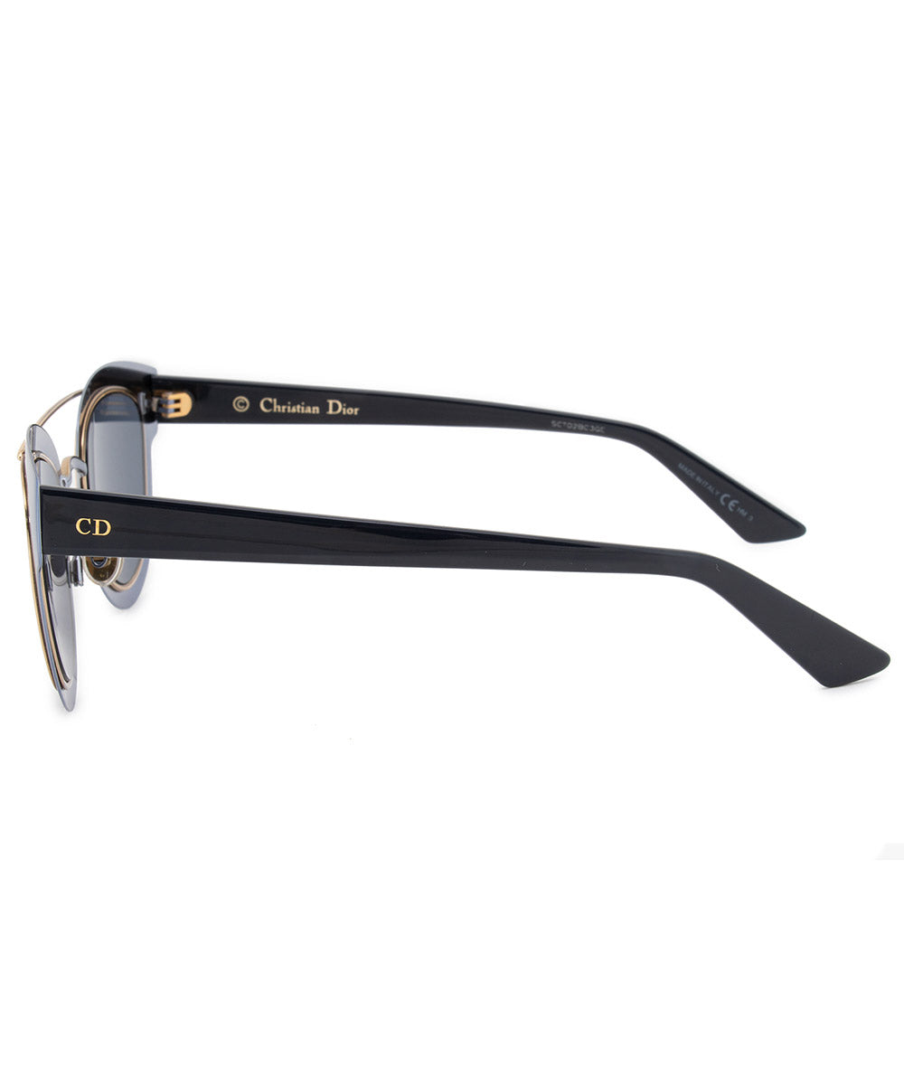 title:Christian Dior Chromic Cat Eye Metal Sunglasses RKZ9A 47;color:Blue