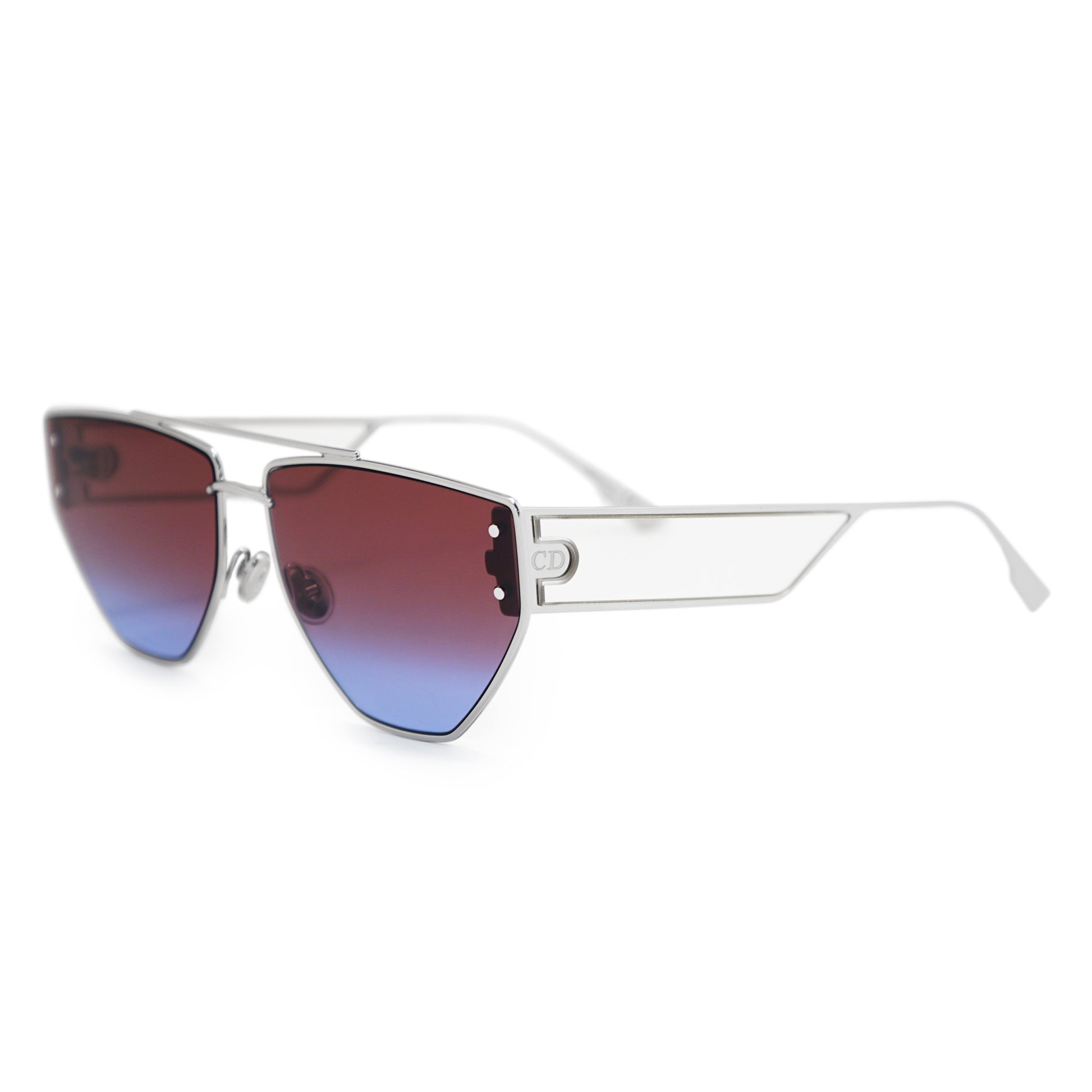 title:Dior Full Rimmed Sunglasses Clan 2 010YB 61;color:Silver