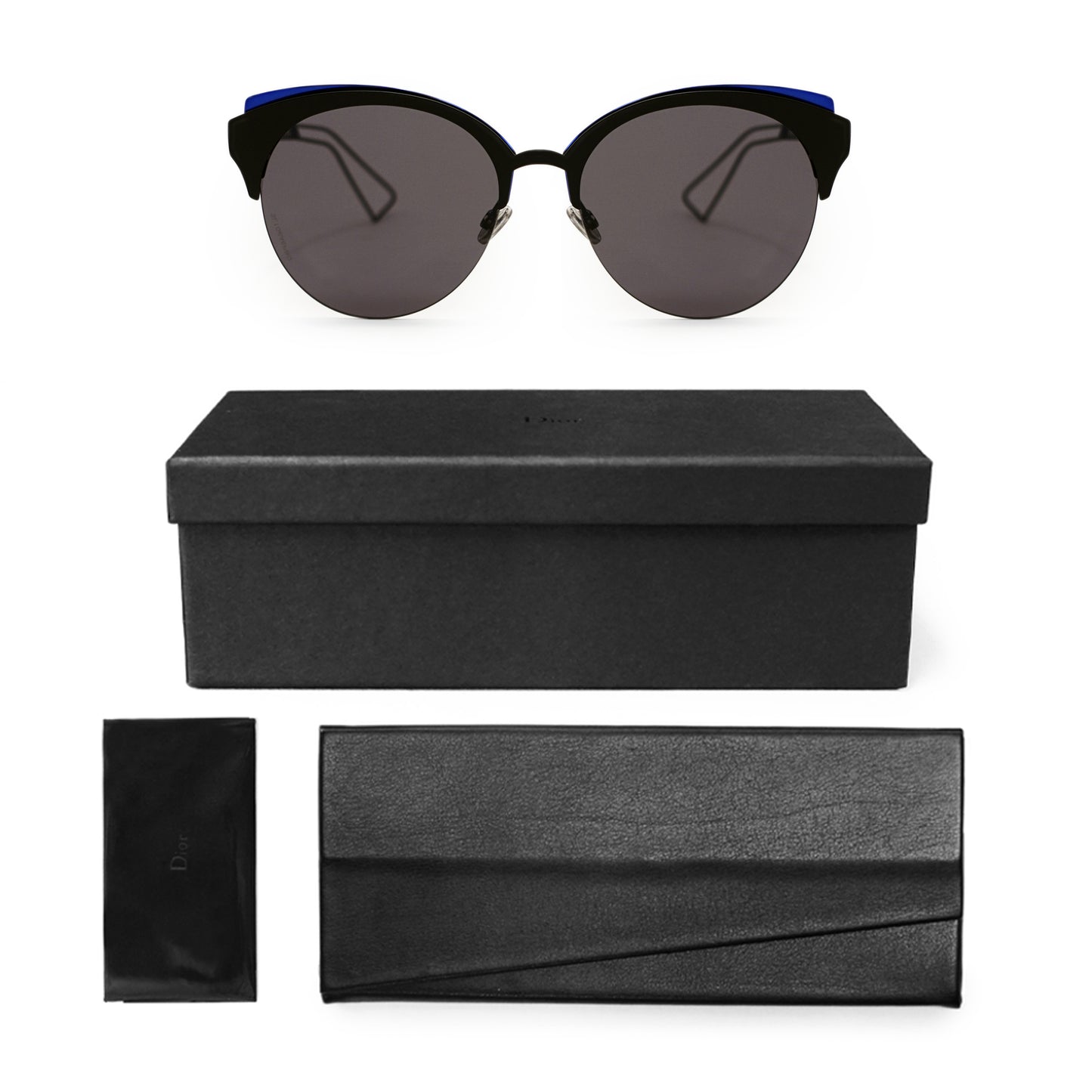 title:Dior Cateye Sunglasses DioramaClub G5V2K 55;color:Blue