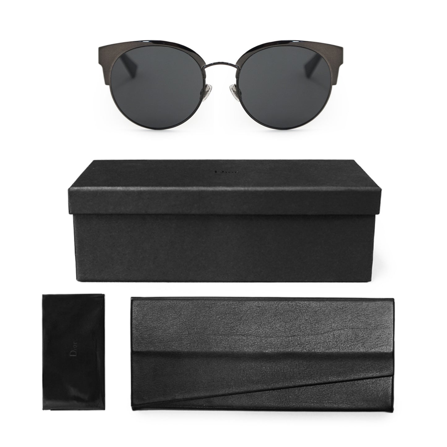 title:Dior Round Sunglasses Dioramamini 807IR 50;color:Black