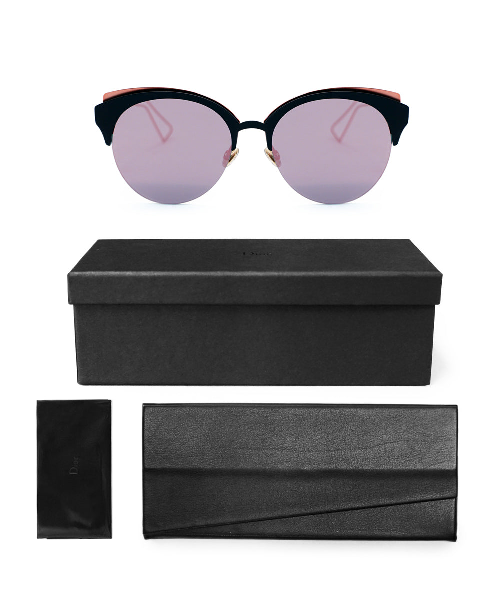 title:Dior Cateye Sunglasses DiorMaClub EYMAP 55;color:Red