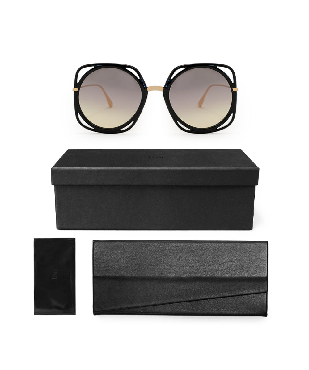 title:Dior Round Sunglasses Direction 26S 0D 56;color:Black