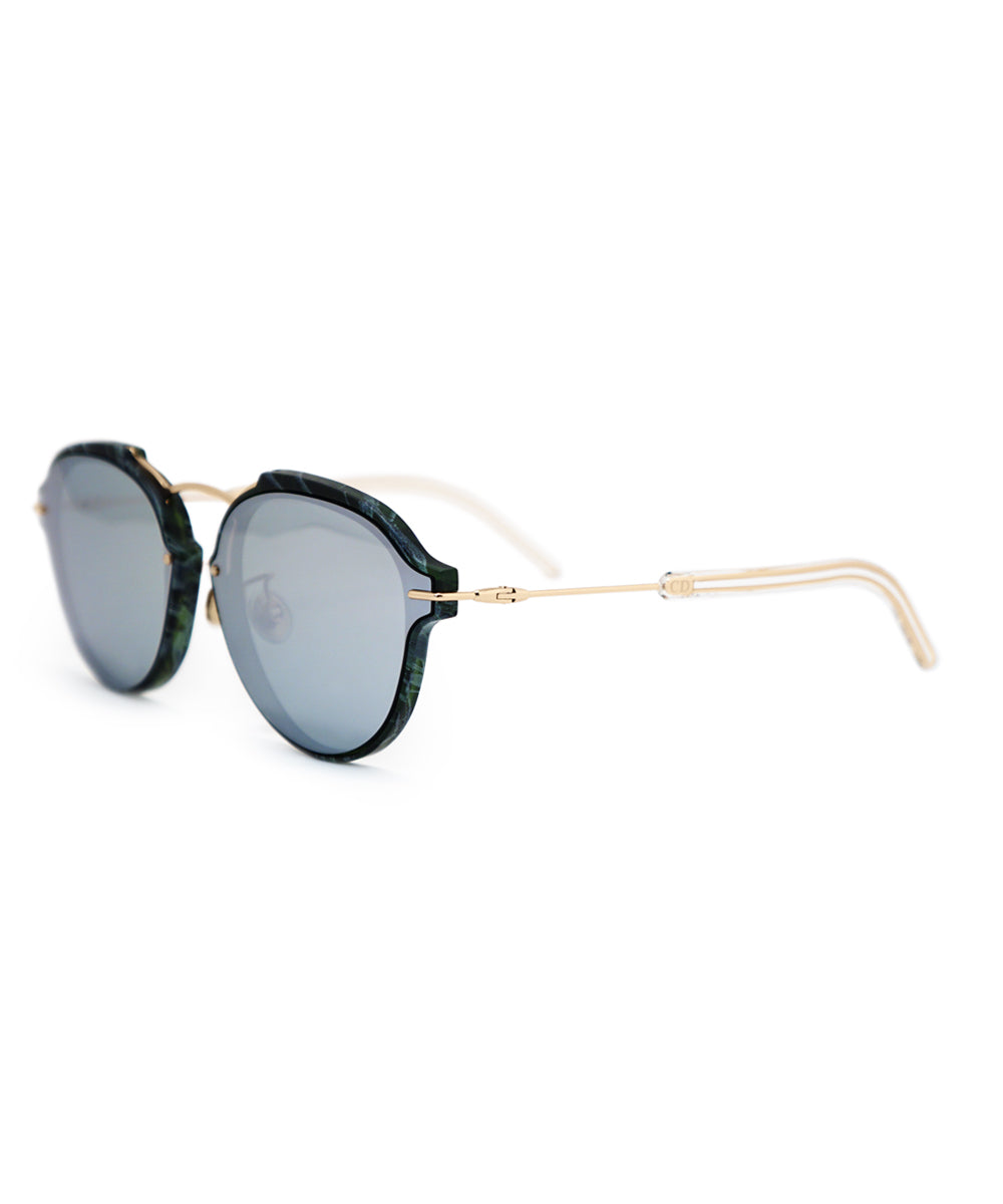 title:Dior Round Sunglasses Eclat GC1DC 60;color:Green