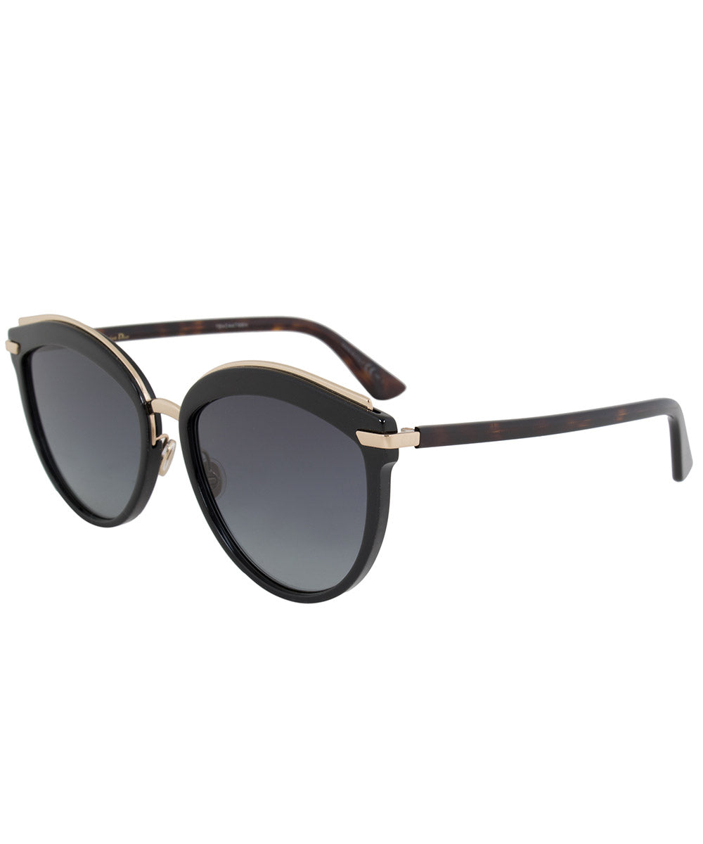 title:Christian Dior Offset Sunglasses WR786 57 | Black Frame | Grey Gradient Lenses;color:Black