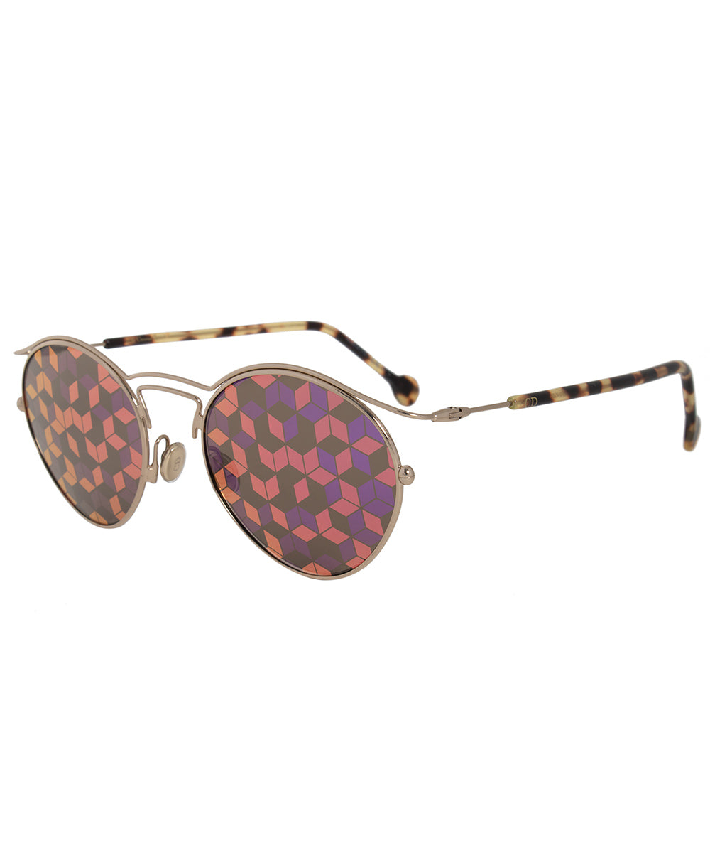 title:Christian Dior Origins 1 60J0Z Sunglasses;color:Gold