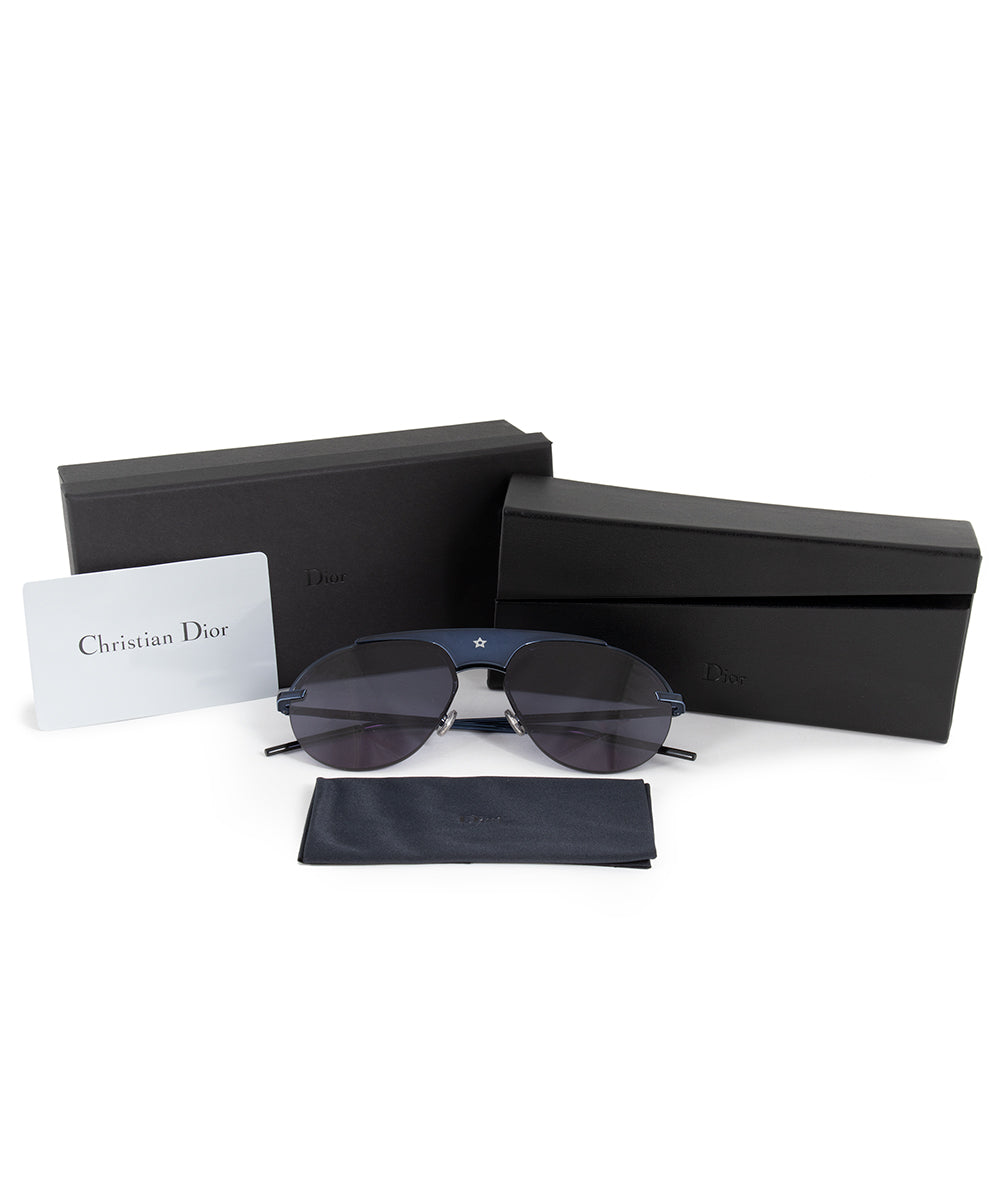 title:Christian Dior Evolution 2 PJP A9 99 Aviator Sunglasses;color:Blue