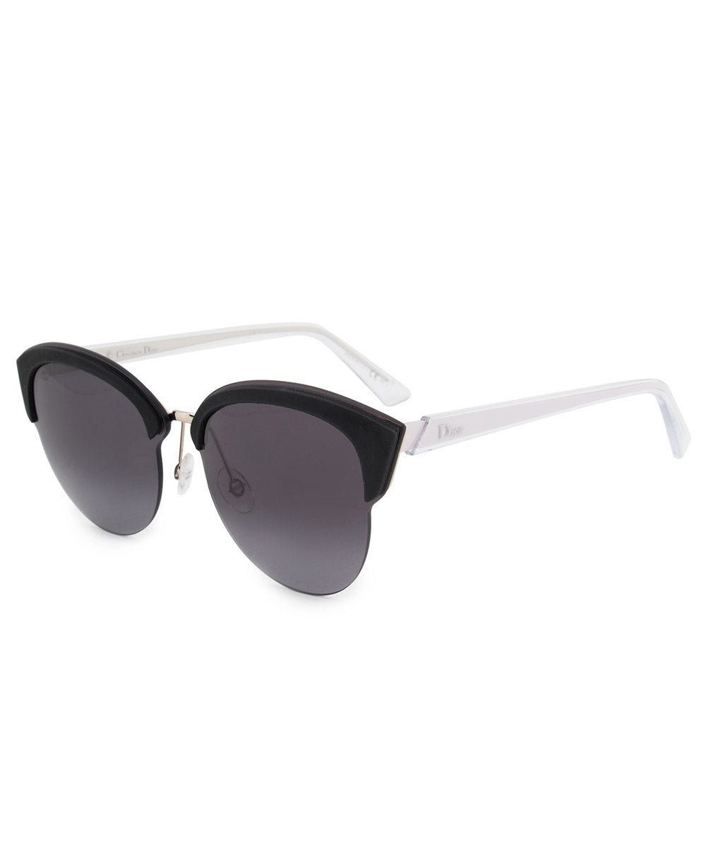 title:Christian Dior Run Cat Eye Sunglasses BJNHD 65;color:Black