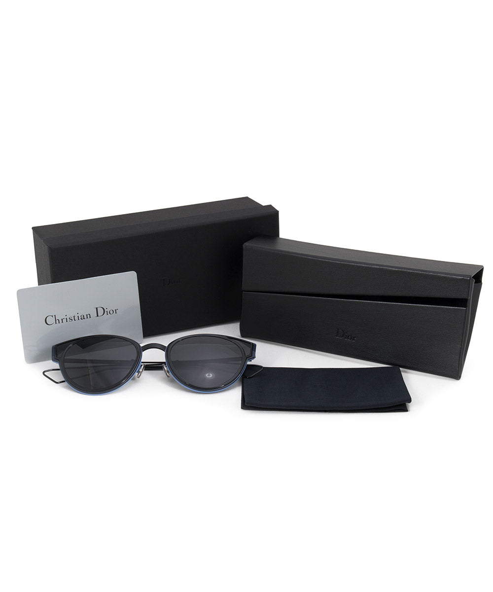 title:Christian Dior Sculpt Cat Eye Sunglasses 006/P9 63;color:Black