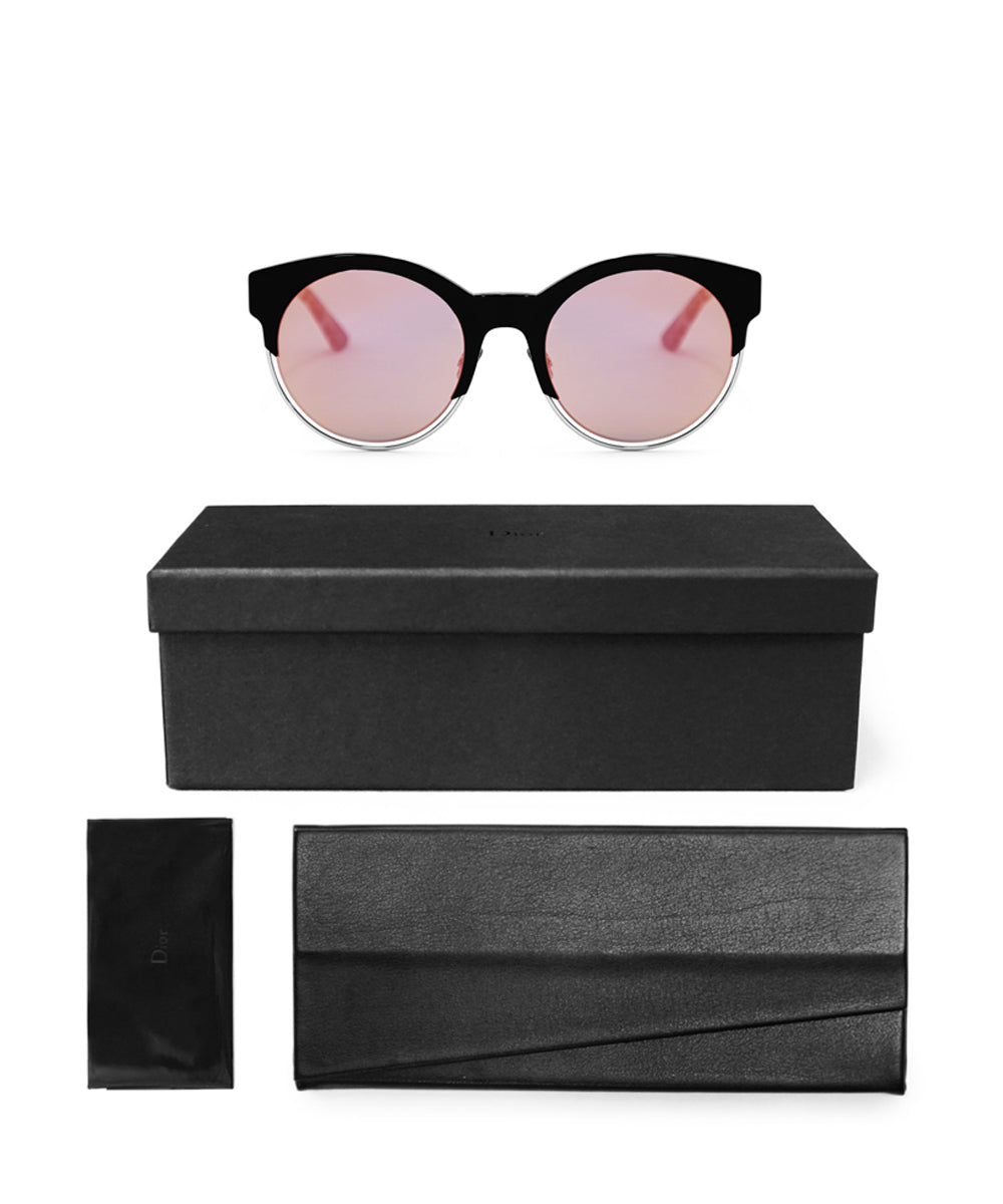 title:Dior Round Sunglasses Sideral 1 XV50J 53;color:Black