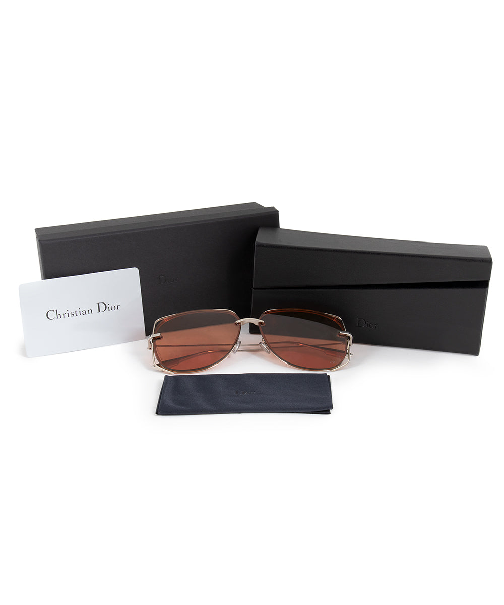 title:Christian Dior Stellaire 6 3YG 2M 61 Aviator Sunglasses;color:not applicable