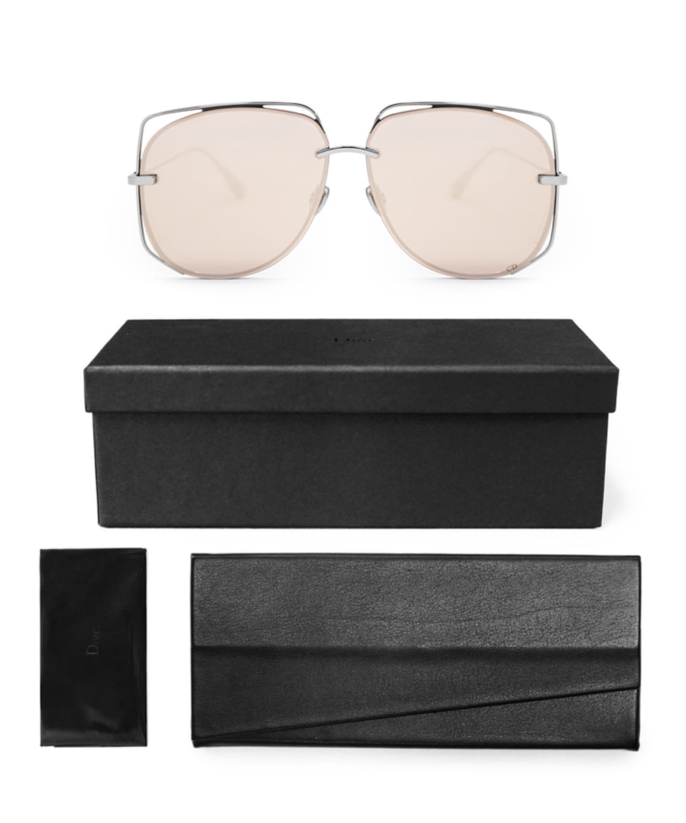 title:Dior Aviator Sunglasses Stellaire 6 010SQ 61;color:Silver