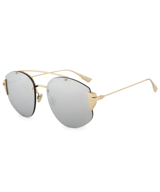 title:Christian Dior Stronger 000 DC 58 Aviator Sunglasses;color:Gold