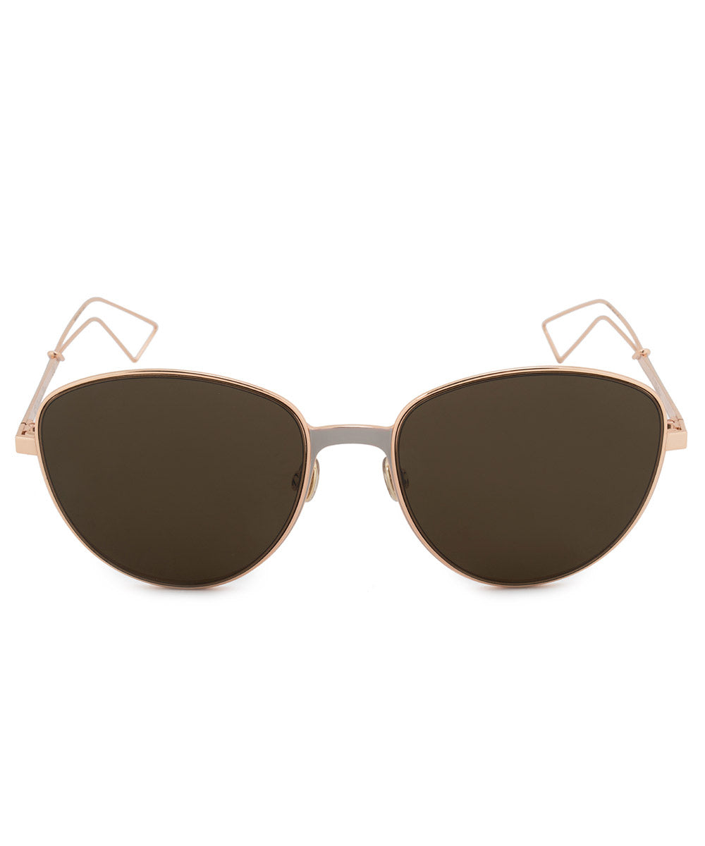 title:Christian Dior Ultra Oval Sunglasses RCXEC 56;color:Gold