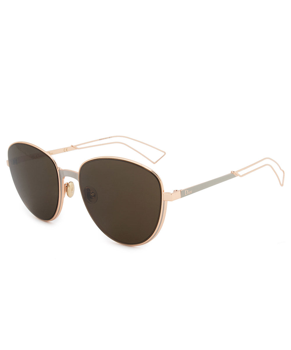 title:Christian Dior Ultra Oval Sunglasses RCXEC 56;color:Gold