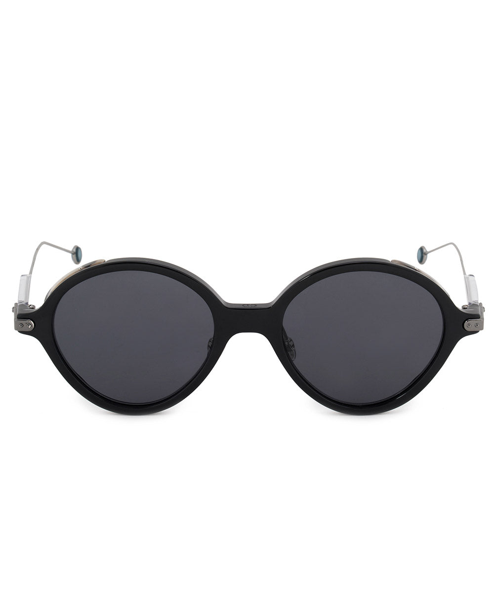 title:Christian Dior Umbrage Round Sunglasses L9RIR 52;color:Black