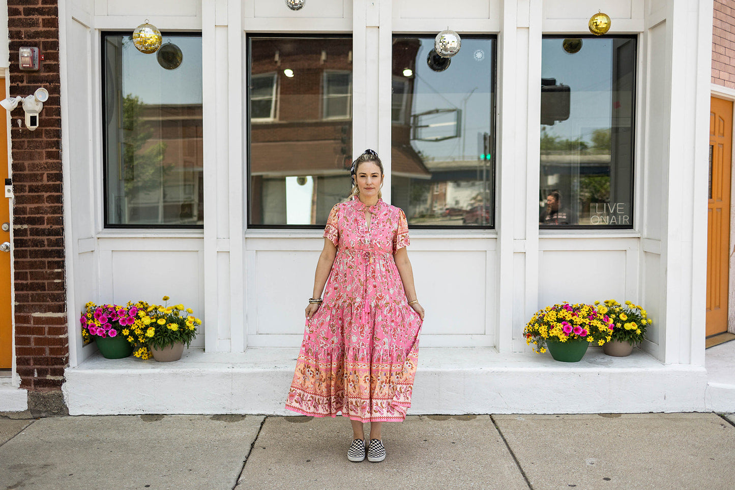 joey maxi dress in blush pink